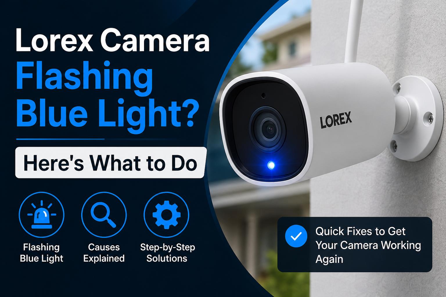 Lorex Camera Flashing Blue Light? Here’s What to Do