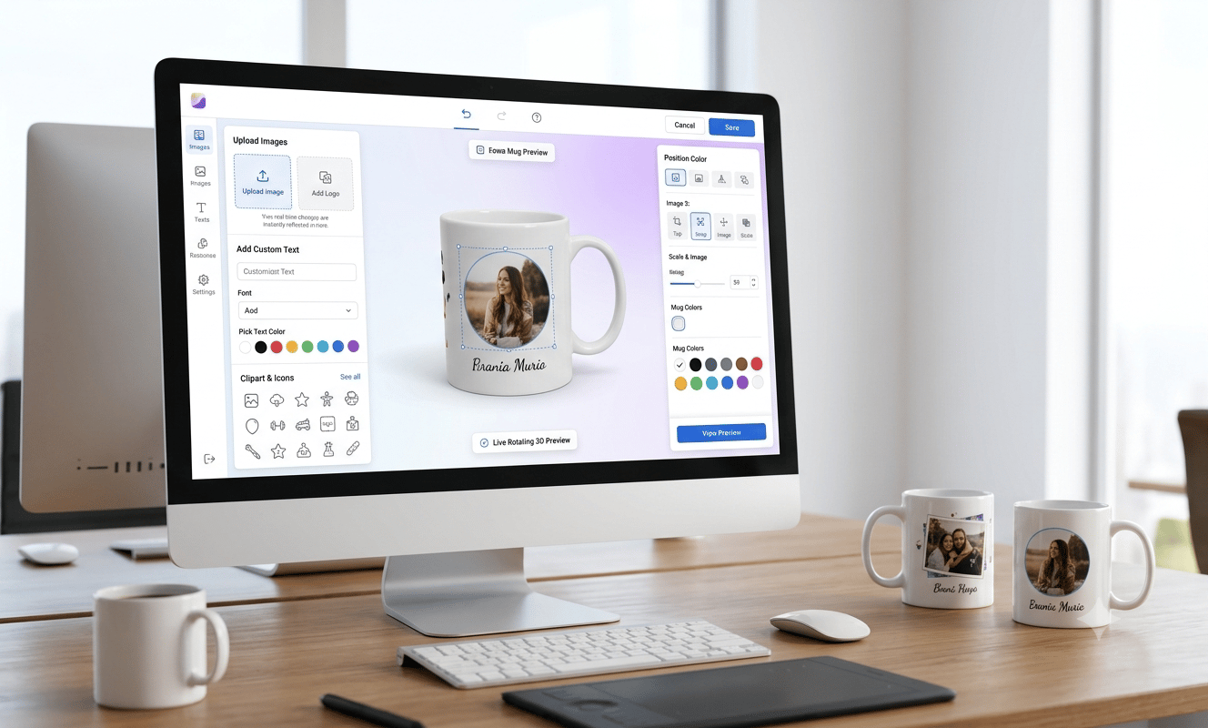 How a Mug Designer Tool Enhances Real-Time Product Customization