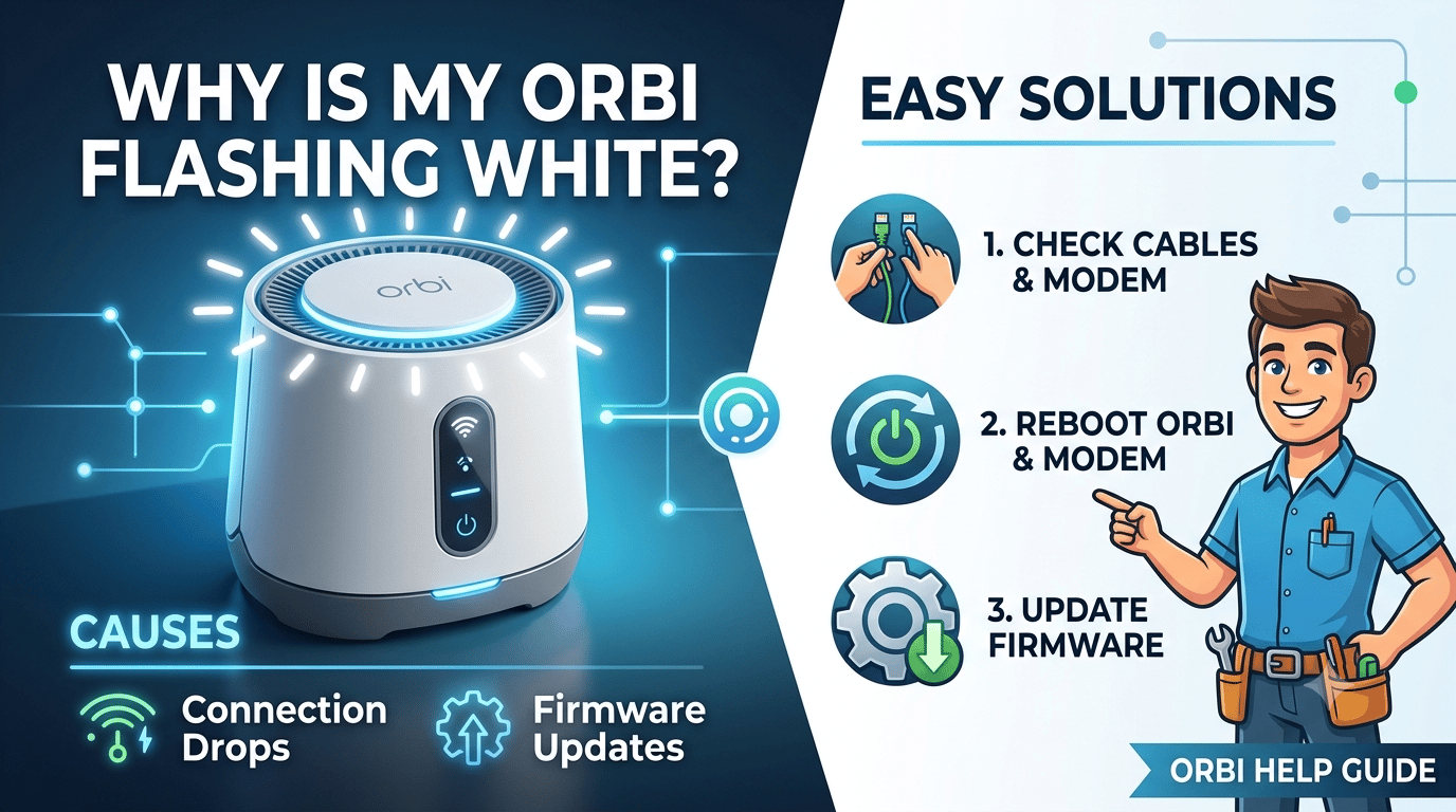 Why Is My Orbi Flashing White? Causes and Easy Solutions